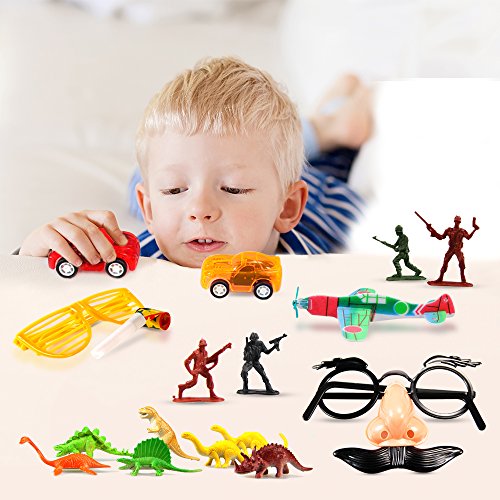 Geekper 120 Pack Party Favors Toy Assortment for Kids School Classroom Rewards Carnival Prizes Thanksgiving Christmas Birthday Party Accessories