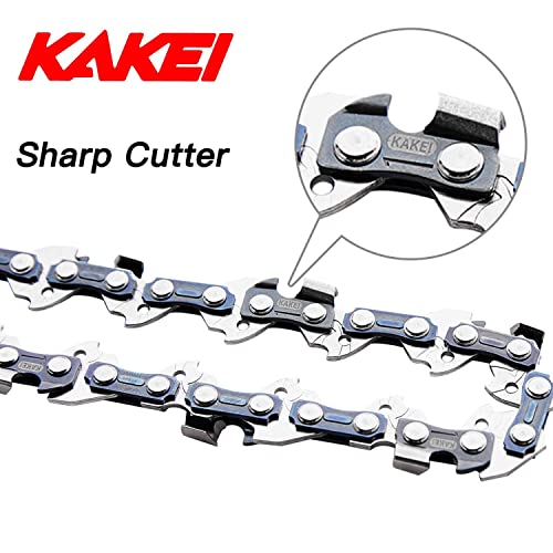 KAKEI 18 Inch Chainsaw Chain 3 Pack S62 .050" Gauge, 3/8" LP pitch