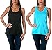 Sofra Women's Loose Fit Tank Top Relaxed Flowy - 2 Pack