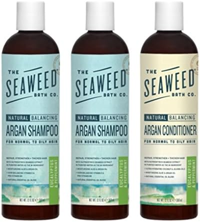 The Seaweed Co. Natural Balancing Argan Shampoo 2-Pack with Balancing Argan Conditioner