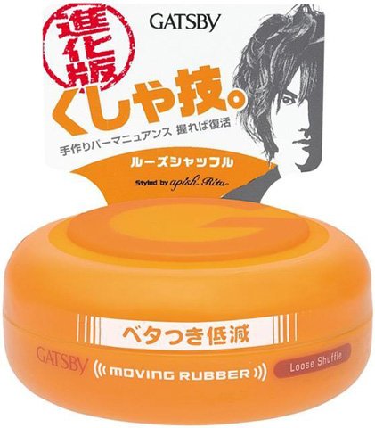 [Gatsby] Japan Hair Wax Moving Rubber Loose Shuffle 80g