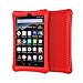 BMOUO Case for Fire 8 Tablet (7th and 8th Generation, 2017 and 2018 Release) - Light Weight Shock Proof Soft Silicone Back Cover for Fire 8, Red