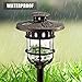 SOLPEX 6 Pack Solar Path Lights Outdoor, Glass and Bronze Finished, High Lumen Output 2 Bright LEDs Light, Waterproof Automatic Solar Lights for Patio, Yard, Lawn, Garden