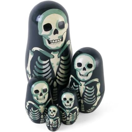 skeleton nesting dolls