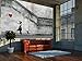GREAT ART Wallpaper Banksy Art Balloon Girl - Mural Decoration There is Always Hope Girls Balloons Banksy Street Style Stencil (82.7 Inch x 55 Inch)