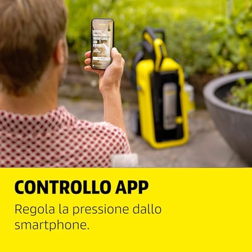 idropulitrice K 7 Comfort Premium Connect, pressione: max 180 bar, portata: 600 l/h, superficie: 60 m²/h, tubo ad alta pressione extra flessibile, avvolgitubo, controllo tramite app