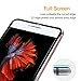 VIUME Compatible for iPhone 6s Plus Screen Protector, 3D Touch Full Coverage Tempered Glass Screen Protector Metal Edge to Edge Compatible for Apple iPhone 6 Plus Film 5.5