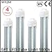 R17D 4FT LED Tube Light,5500K White Color,20W F48T12/CW/HO Straight T12 Fluorescent for Vending Cooler Freezer Replacement Bulb (4-Pack 5500k)