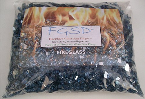 Fireglass Fireplace Fire Pit Glass 1 4 Pacific Blue Reflective