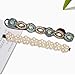 Ondder 5 Pieces Rhinestone Beads Elastic Headband Handmade Crystal Beads Hairbands Hair Accessories For Women