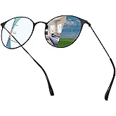 KISSOUL Multifocal Transition Photochromic Progressive Reading Glasses Men Women Blue Light Blocking Metal Multifocus Readers