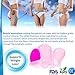 Anti Cellulite Cup Silicone Vacuum Cupping Therapy Set, 4 Piece with Face Brush
