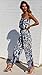 ECOWISH Womens Off Shoulder Floral Print Strapless Jumpsuit Wide Leg Rompers Blue M