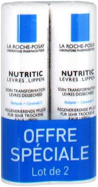 La Roche-Posay Nutritic Lips 2 x 4.7ml Dry Sensitive Lips Balm Repair