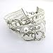Nurbo Fashion Style Jewelry Cute PU Leather Infinity Charm Bracelet Wrist Band