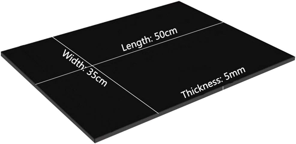 Shanghaipop 1Pcs EVA Foam Sheets 35x50cm Kids Handmade DIY Craft Cosplay Model 1~10mm Thickness (35cm x 50cm x 5mm, Black)