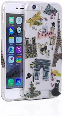 iPhone 6/6s Plus Case WaKase [Voyage] Soft Matte Design Printed Fine Texture TPU Case - Paris