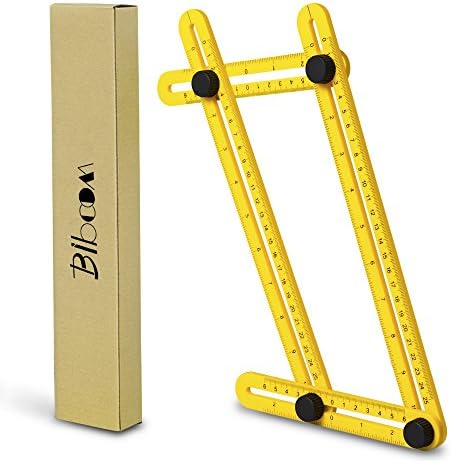 Mrupoo Multi Angle Ruler, Angleizer Template Tool Tile Measuring Ruler Layout Tools for Handymen, Builders, Carpenter, Craftsmen and DIY-ers