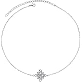 DAOCHONG S925 Sterling Silver Dainty Necklace for Women Birthday Easter Christmas