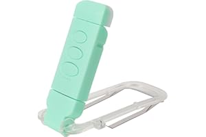 Bsdgeclogy 24 Led Rechargeable Book Light for Reading in Bed-Eye Caring 3 Color Temperatures,80 Hrs Runtime Lightweight Clip-On Lamp, Perfect for Kids, Book Lovers, and Student Gift (Green, Clip On)