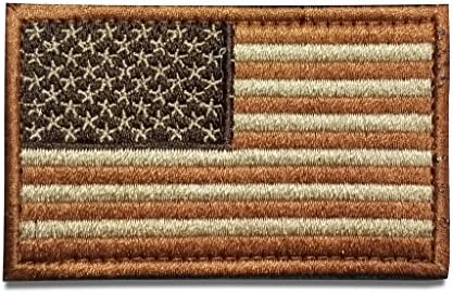 YANHU Tactical USA Flag Velcro Patch - Subdued Red White Blue
