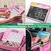 Toddler Travel Tray (Pink) + Bonus 3 pieces Water Books |Car Seat Tray for Kids | Car Seat Travel Trays | Lap Desk, Activity Tray, Stroller Tray, Play Tray