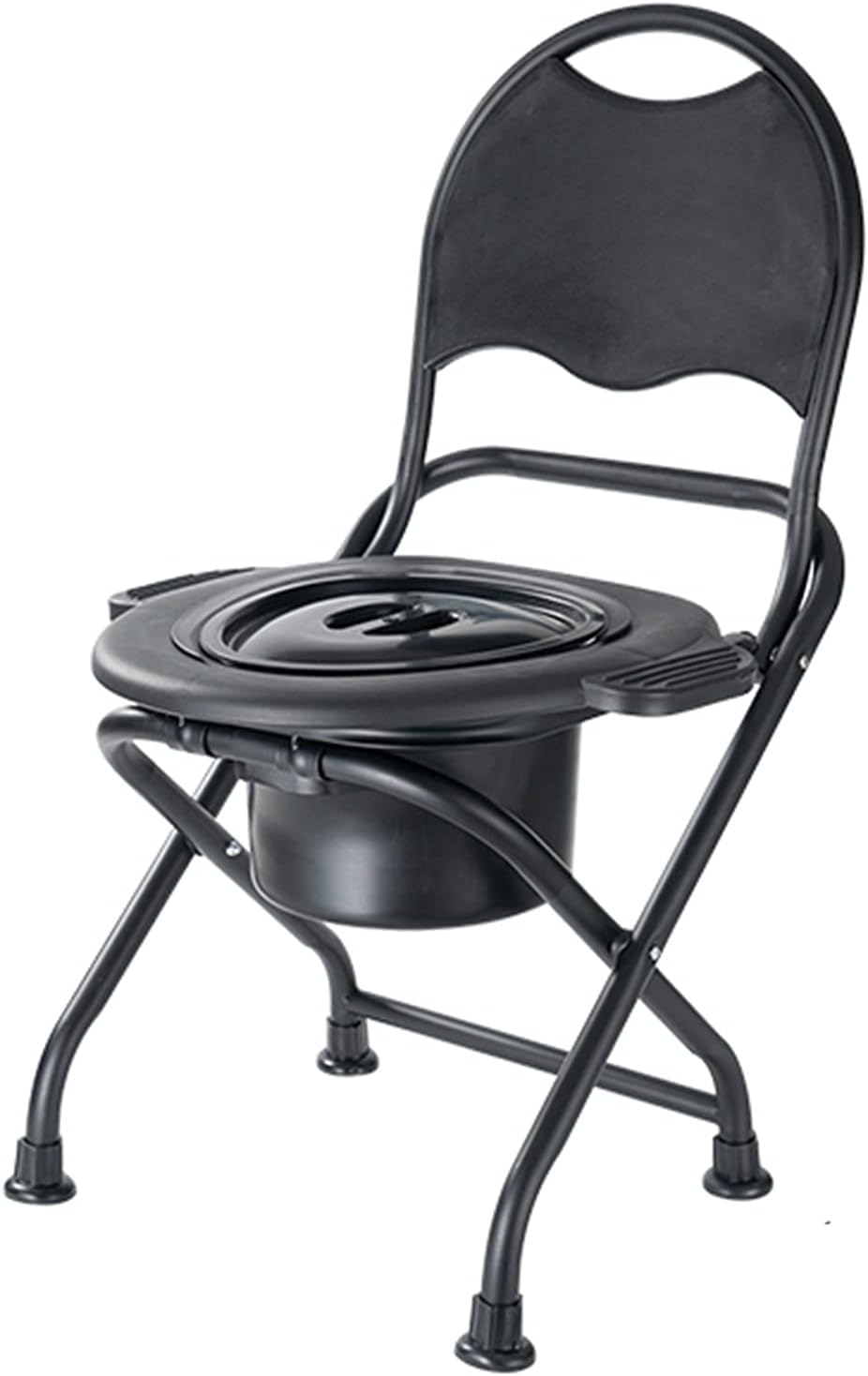 XXIOJUN Folding Toilet Chair, Handicap Toilet Seat Toilet Frames Potty