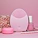 FOREO LUNA Face Exfoliator Brush and Silicone Cleansing Device for Sensitive/Normal Skin, Pink