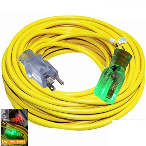 100 ft 10Gauge Grounded 15Amp Outdoor Extension Cord 100 ft