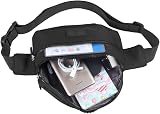 Hongking Bumbags Waist Fanny Pack Adjustable Belt for Sport Hiking Black view 2