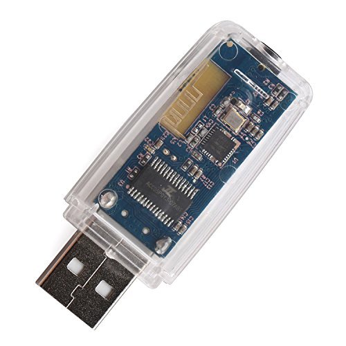 DROK USB Powered Car Bluetooth 4.0 Audio Receiver 5V/0.02A Portable Wireless Aux Audio Adapter with 3.5mm Interface Audio Cable for Home Stereo Phone