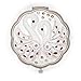 Vintage Silver Compact Mirror Round Purse Folding Women's Makeup Mirror – Unique Retro Swan Design, Double-Sided with Magnifying & Regular Mirror, Elegant & Chic Antique Pocket Mirror, Wedding Gift