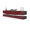 Vladon-Mueble-TV-City-Comoda-TV-con-Elemento-Inferior-1-Compartimento-Abierto-y-3-Cajones-Negro-de-Alto-Brillo Vladon-Mueble-TV-City-Comoda-TV-con-Elemento-Inferior-1-Compartimento-Abierto-y-3-Cajones-Negro-de-Alto-Brillo