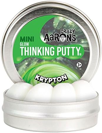 Krypton Mini Glow in the Dark - Crazy Aaron's Thinking Putty (Small Tin)