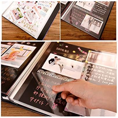 Hzhiyu01 アルバム 18インチの自己粘着フィルムdiy手作りアルバムアルバム 結婚式のカップルの愛の赤ちゃん記念アルバム ピンク ウェディングドレスを貼り付け Color Pink B0j9d797 4 152円