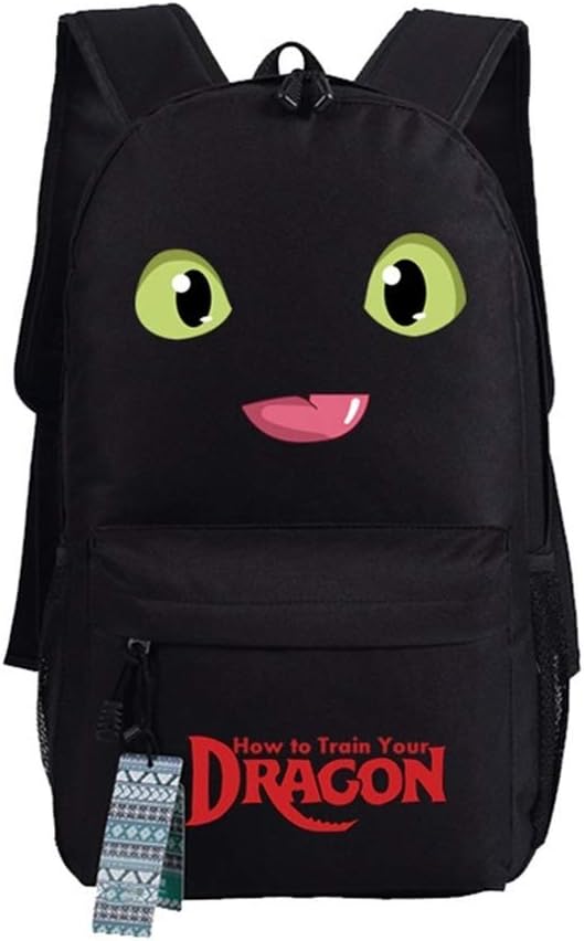 AUGYUESS How to Train Your Dragon Backpack School Bag Shoulder Bag