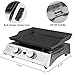 Royal Gourmet Portable 2 Burner Propane Gas Grill Griddle Pd1201