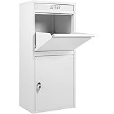 Feliluke Package Delivery Boxes for Outside,Extra Large Package Drop Boxes,Anti-Theft Lockable Parcel Delivery Box for Outside Porch with Secure Storage Compartment, Large Modern Mailbox for Outside