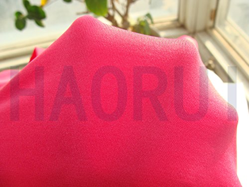 Haorui Rectangular Spandex Table Cover (6 ft. Fuchsia) - Thumbnail 4