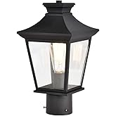 Nuvo 60/5745 Jasper 1-Light Outdoor Post Lantern, Matte Black