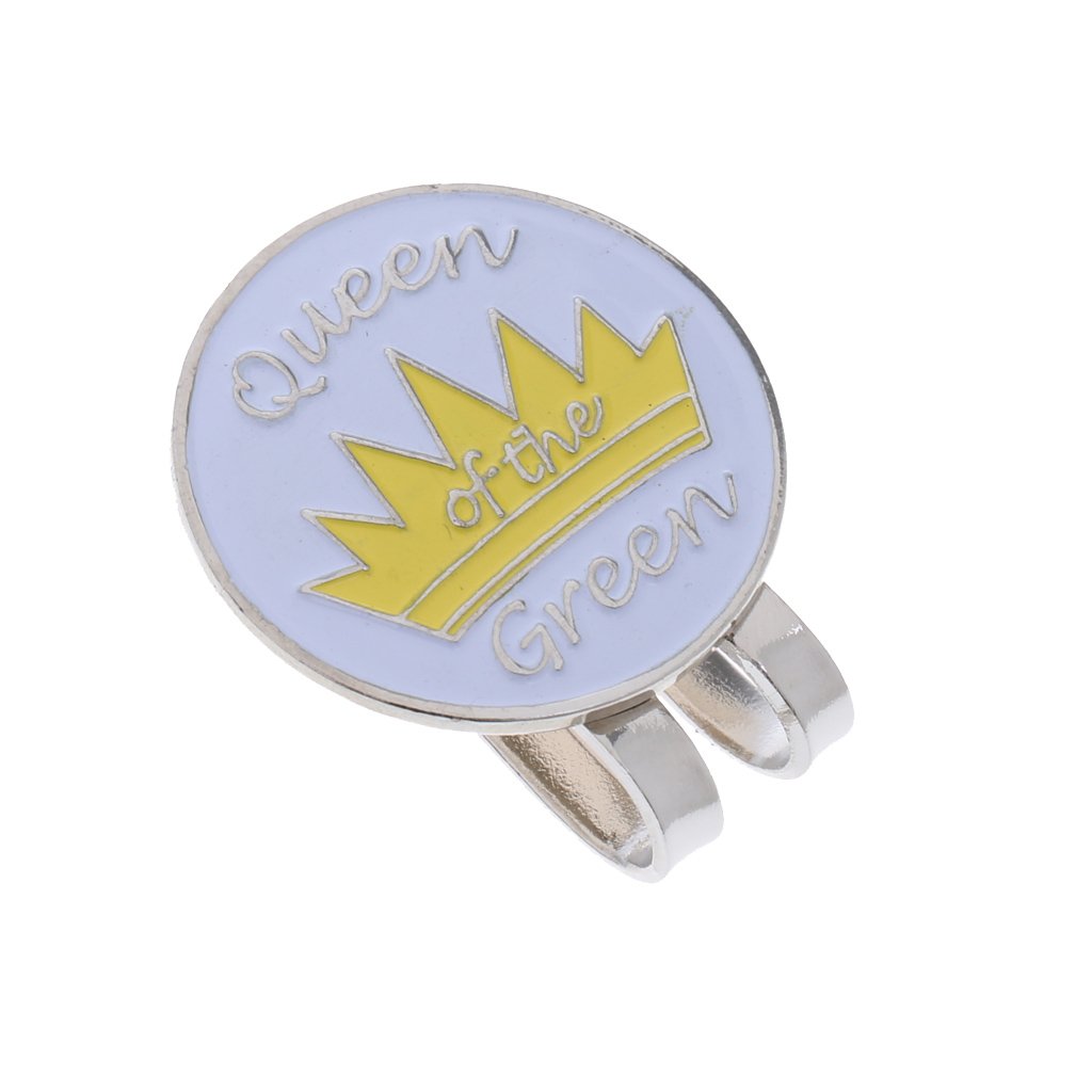 golf visor with magnetic ball marker