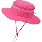 Outdoor Kids Sun Hat for Boys Girls Toddler - UPF 50+ Wide Brim Bucket Hat Quick Dry Foldable Breathable Fishing Safari Hat