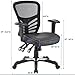 Modway Articulate Mesh Office Chair with Fully Adjustable Vegan Leather Seat In Black