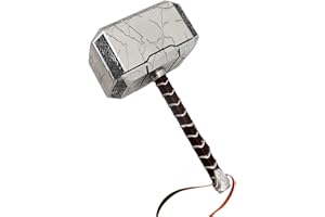 damdos Halloween Costume Cosplay 44cm Hammer,PU Foam Made Cosplay Hammers Prop Collector Birthdays Gifts(Crack)