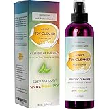 Anti-Bacterial Spray For Toys + Sex Games for Adults - Erotic Toy Cleaner for Women + Men - Hypoallergenic Disinfectant Spray - Latex + Silicon Safe - Discreet Water Based Cleanser for Sensitive Skin
