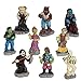 Tombstone Corners Mini Halloween Village Sets, 16 Pc. Polyresin Figurines (Gazebo, Graves, Gate, Grim Reaper, and Mausoleum)