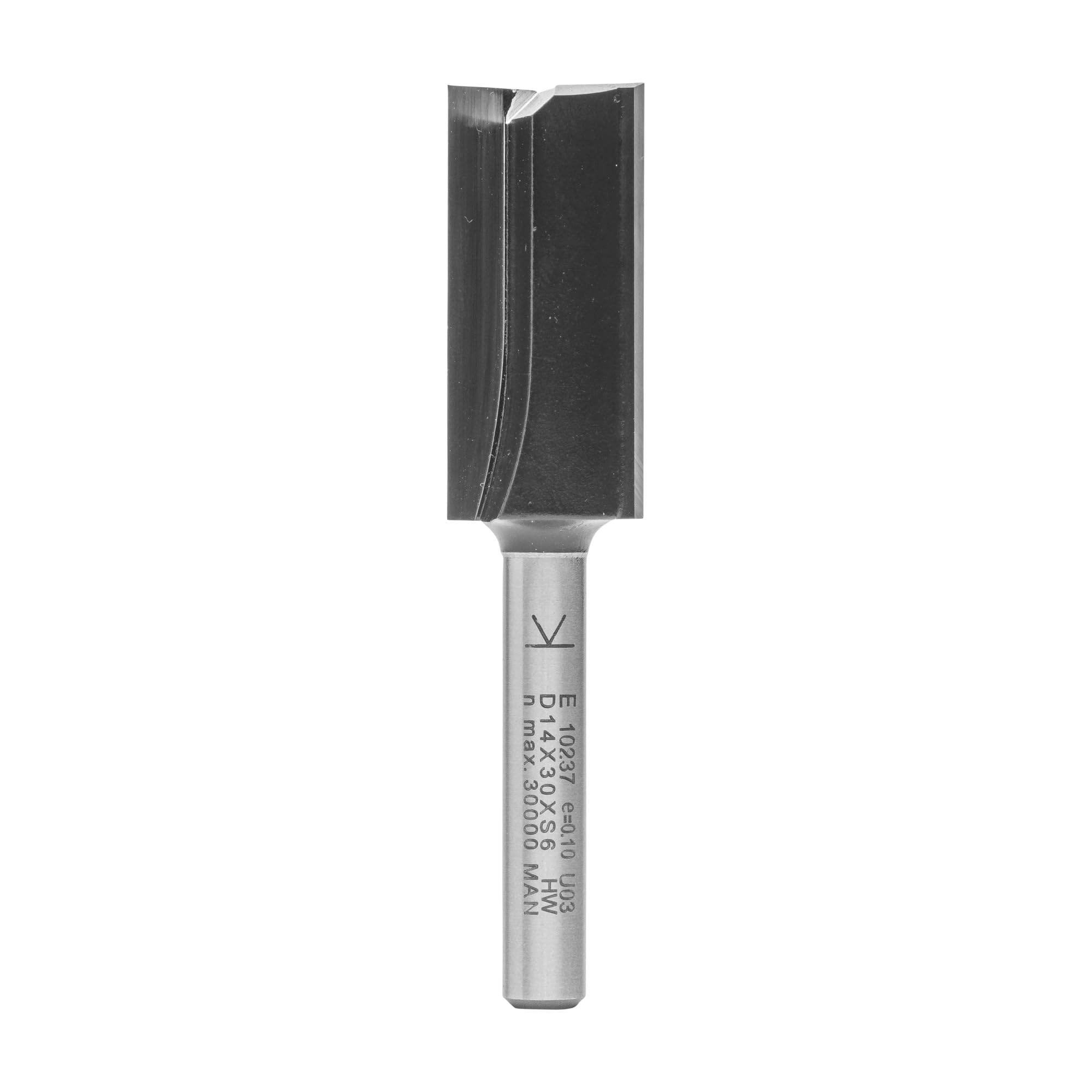 ENT 10237 Straight Cutter Tungsten carbid TC, Shank (S) 6 mm, Diameter (D) 14 mm, NL 30 mm, SL 32 mm, GL 62 mm