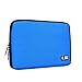 BUBM Travel Cable Organizer, Universal Electronics Accessories Storage Bag for Cord, Earphone, USB Flash Drive, Memory Card and More, Lightweight and Compact,Blue