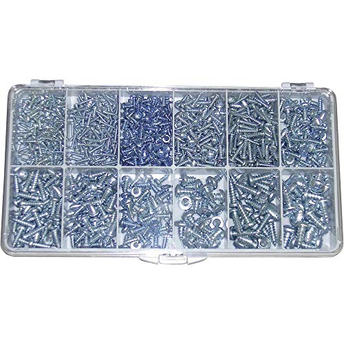TOOLCRAFT DIN 7981-STZN Countersunk Sheet Screws 730 Pieces