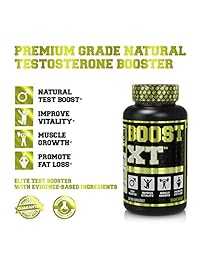 Boost-XT Testosterone Booster para Hombres – Potencia Energía, Fuerza, Pérdida de grasa, Libido –...